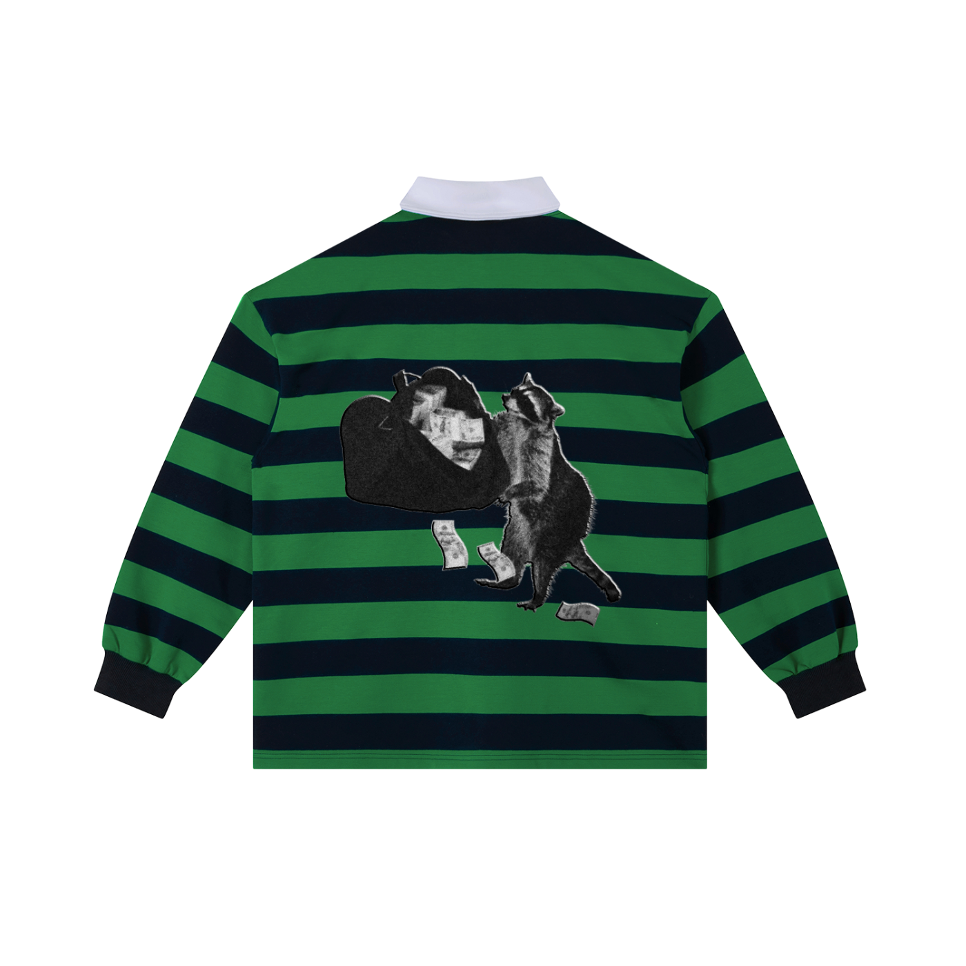 Color Block Stripe Polo Shirt