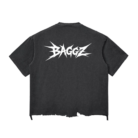 Snow Wash Raw-Hem Boxy T-shirt