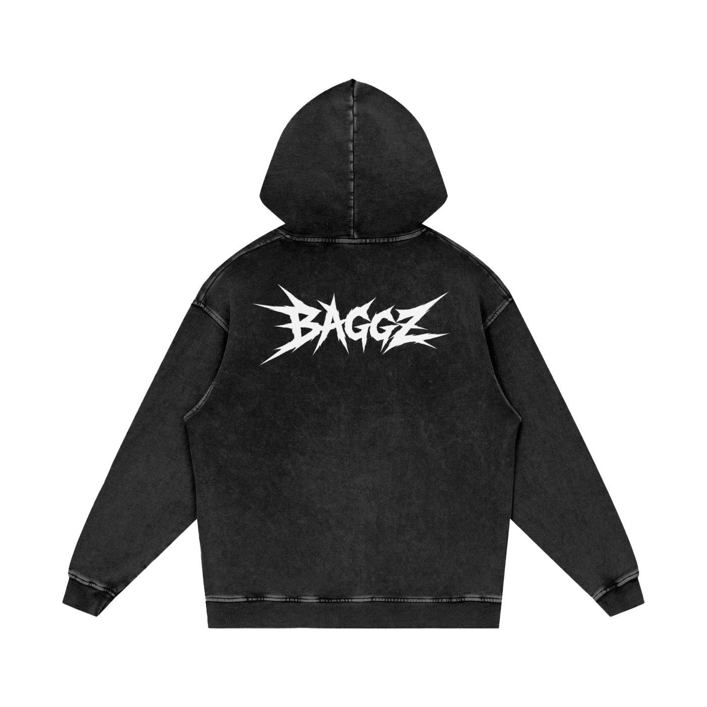 Snow Washed Loose Cotton Hoodie