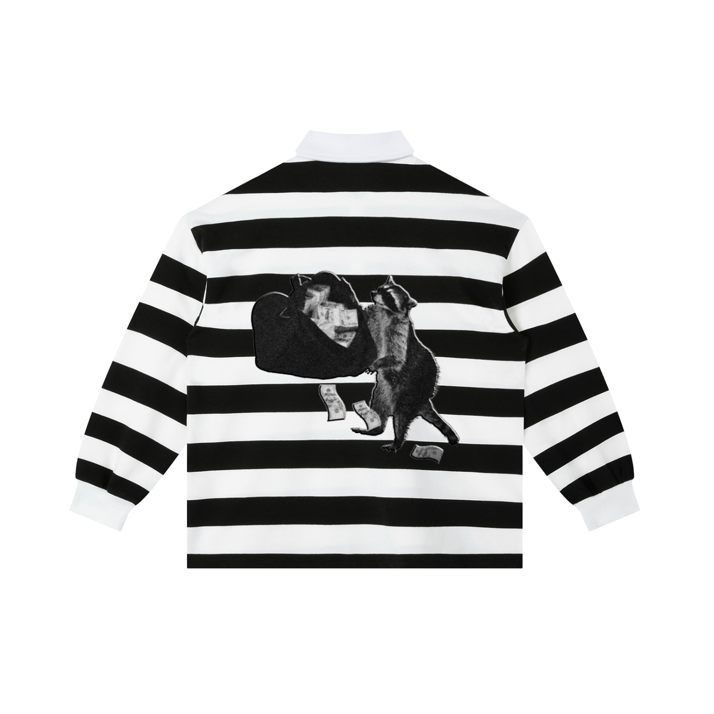 Color Block Stripe Polo Shirt