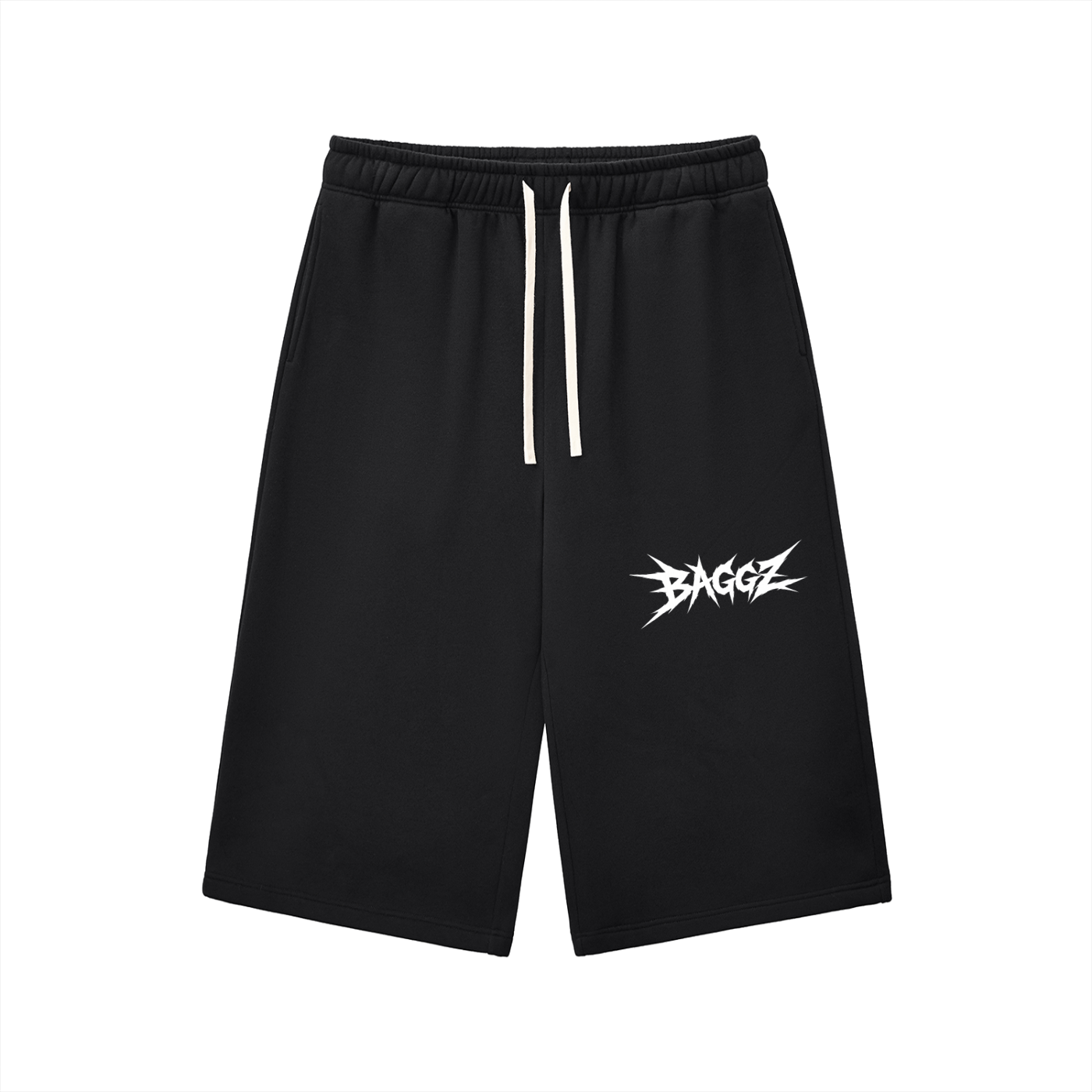 Relaxed Drawstring Three-quarter Sweatpants