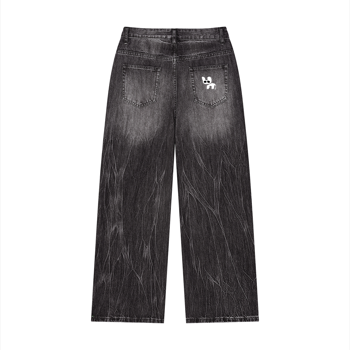 Men’s Vintage Wash Wide Leg Jeans